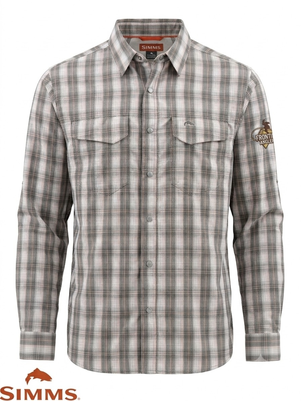 Simms Guide Shirt Mens Large Plaid Vented Fishing Long Sleeve UPF Quick Dry
